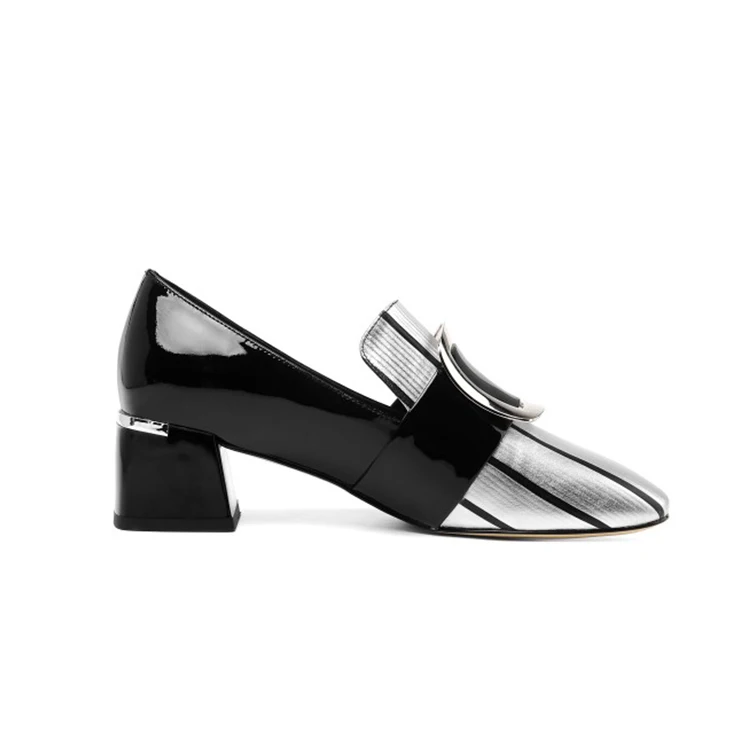 MLJUESE 2020 women pumps cow leather autumn spring metal decoration silver color square toe high heels lady shoes size 34-42
MLJUESE 2020 women pumps cow leather autumn spring metal decoration silver color square toe high heels lady shoes size 34-42