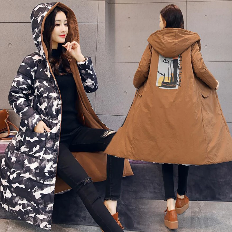 Plus Size Double-sided Wear Long Warm Casual Thick Outwear Winter Women 90% White Duck Down Parkas Loose Hooded Coats YP1236
Plus Size Double-sided Wear Long Warm Casual Thick Outwear Winter Women 90% White Duck Down Parkas Loose Hooded Coats YP1236