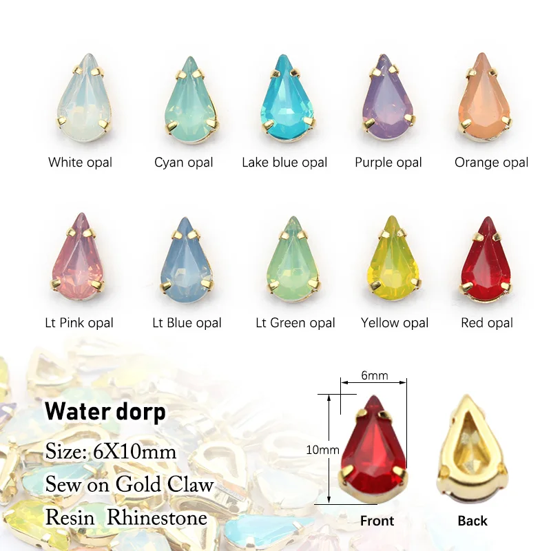 100pcs Sew on Rhinestones Water drop 6*10mm mix color opal Resin Rhinestone gold and Silver claw for gament free shipping
100pcs Sew on Rhinestones Water drop 6*10mm mix color opal Resin Rhinestone gold and Silver claw for gament free shipping
