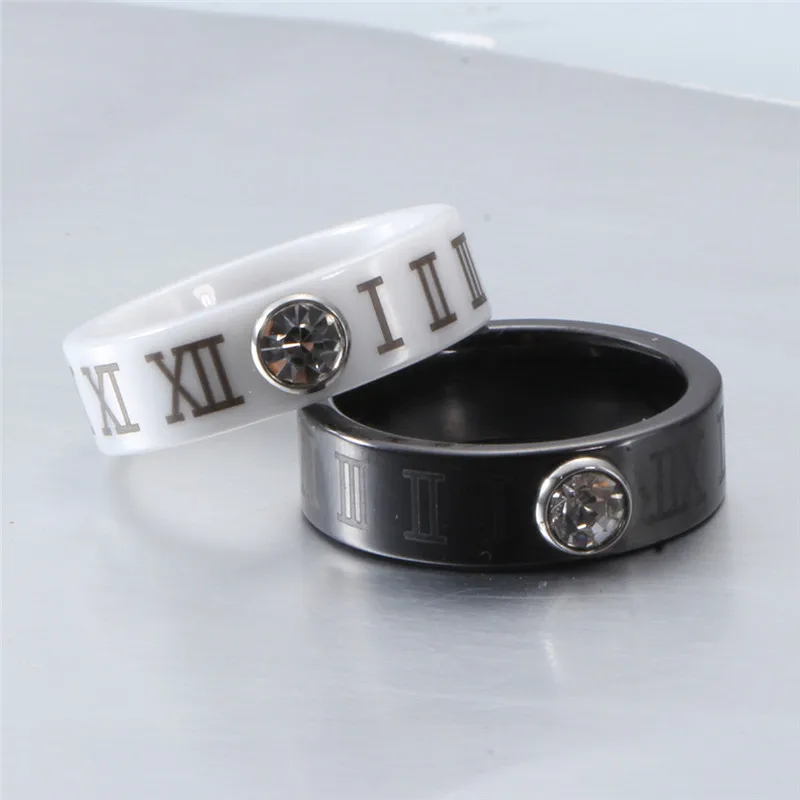 Модное керамическое кольцо Mostyle вечерние кольца в римском стиле с цифрами для
