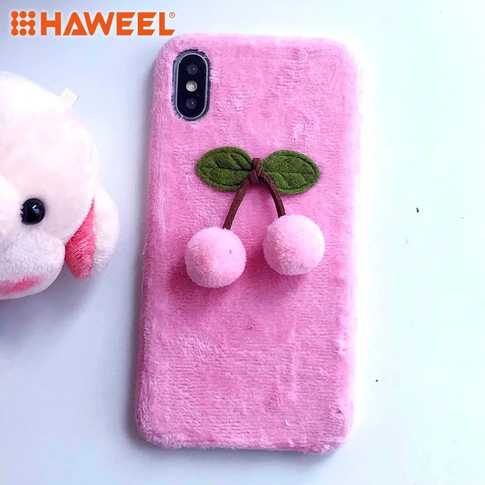 HAWEEL 3D Fur Ball Cherry Plush Case For iPhone X iPhone XS iPhone XS MAX iPhone XR Shell Guard Cover 2 Color to Choose
HAWEEL 3D Fur Ball Cherry Plush Case For iPhone X iPhone XS iPhone XS MAX iPhone XR Shell Guard Cover 2 Color to Choose
