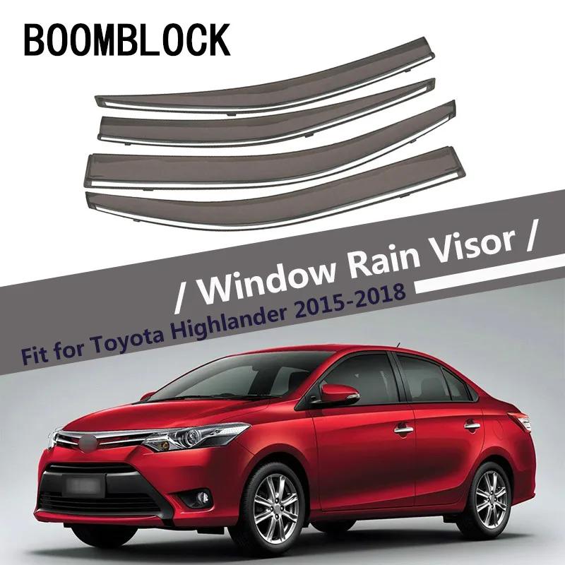 BOOMBLOCK 4pcs Car Covers Window Visor Sun Rain Wind Deflector Awning Shield ABS For Toyota Vios 2014 2015 2016 2017 2018
BOOMBLOCK 4pcs Car Covers Window Visor Sun Rain Wind Deflector Awning Shield ABS For Toyota Vios 2014 2015 2016 2017 2018