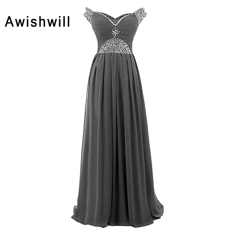 Cheap Party Dresses for Women Floor Length Cap Sleeve Beaded Chiffon Grey Color Mother of The Bride Dress Evening Gowns
Cheap Party Dresses for Women Floor Length Cap Sleeve Beaded Chiffon Grey Color Mother of The Bride Dress Evening Gowns