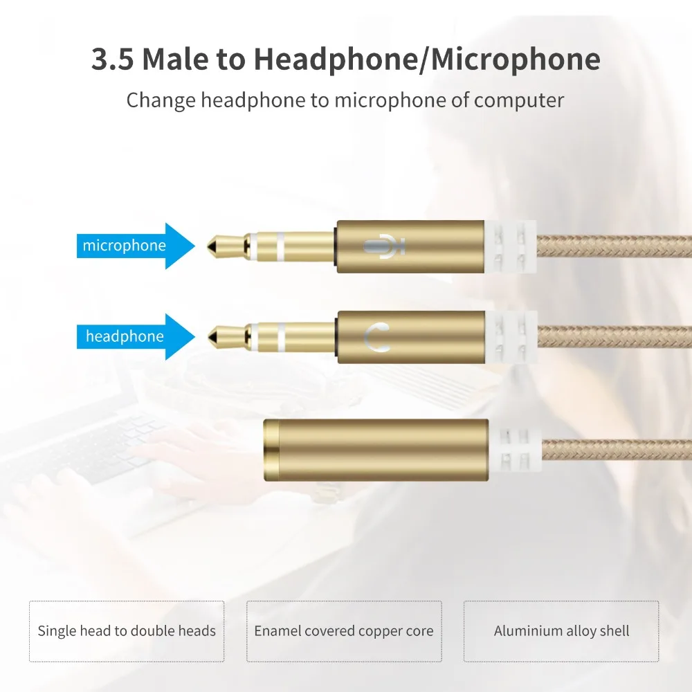 FooHee Earphone Cables 3.5mm 2-in-1 HiFi Quality for Mobile Phone Computer 35cm M4S
FooHee Earphone Cables 3.5mm 2-in-1 HiFi Quality for Mobile Phone Computer 35cm M4S