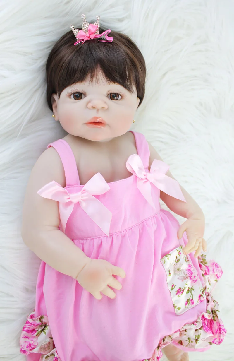 55cm Full Silicone Reborn Baby Doll Toy Soft Vinyl Newborn Princess Toddler Girl Bebe Alive Bathe Toy Lovely Birthday Gift
55cm Full Silicone Reborn Baby Doll Toy Soft Vinyl Newborn Princess Toddler Girl Bebe Alive Bathe Toy Lovely Birthday Gift