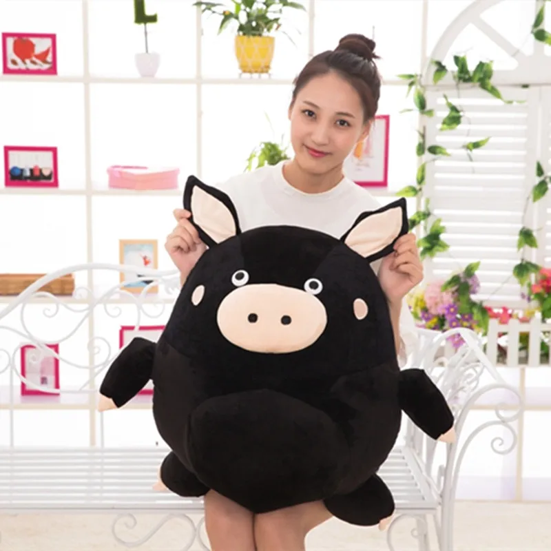 Hot 1Pcs 20CM-60Cm C Black Pig Plush Toys Fat brown Pig Cloth Doll round sphere pillow Cushion birthday gift children's gift
Hot 1Pcs 20CM-60Cm C Black Pig Plush Toys Fat brown Pig Cloth Doll round sphere pillow Cushion birthday gift children's gift