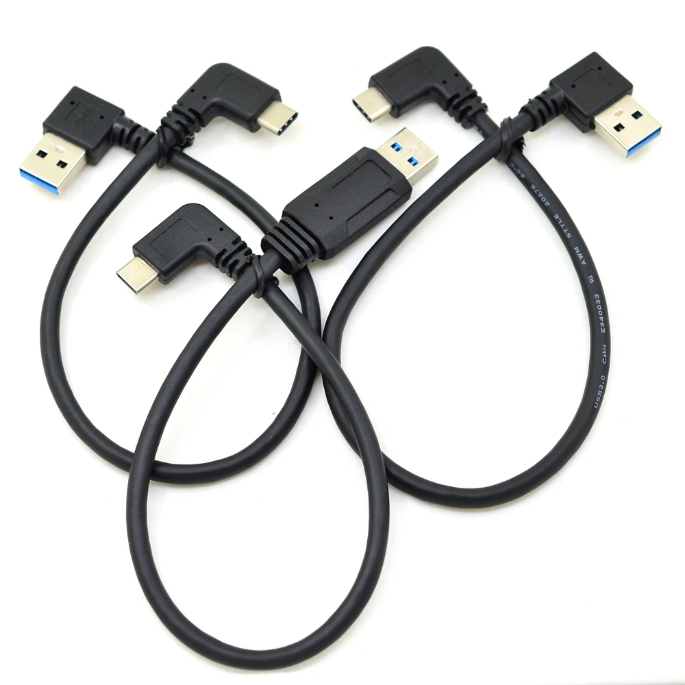90 Degree USB C Cable USB 3.0 A to USB Type C Left / Right Angle Data Sync & Charge Cord USB-C Converter Adapter double angled
90 Degree USB C Cable USB 3.0 A to USB Type C Left / Right Angle Data Sync & Charge Cord USB-C Converter Adapter double angled