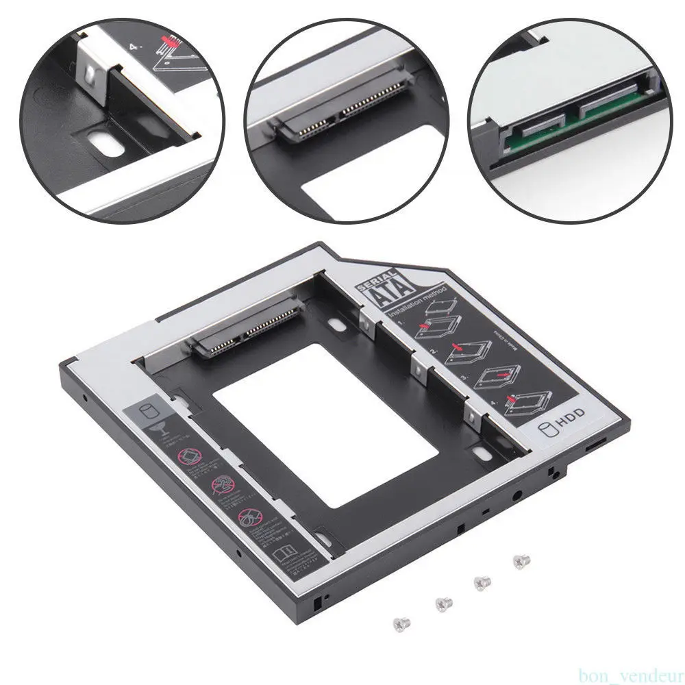 12 7 мм SATA HDD SSD жесткий диск Caddy/кронштейн для MSI GT70 2OC 2OD GT70CH GT70H GT70PH GT70SR2 GT70WSPH GT725 MS-1722 |