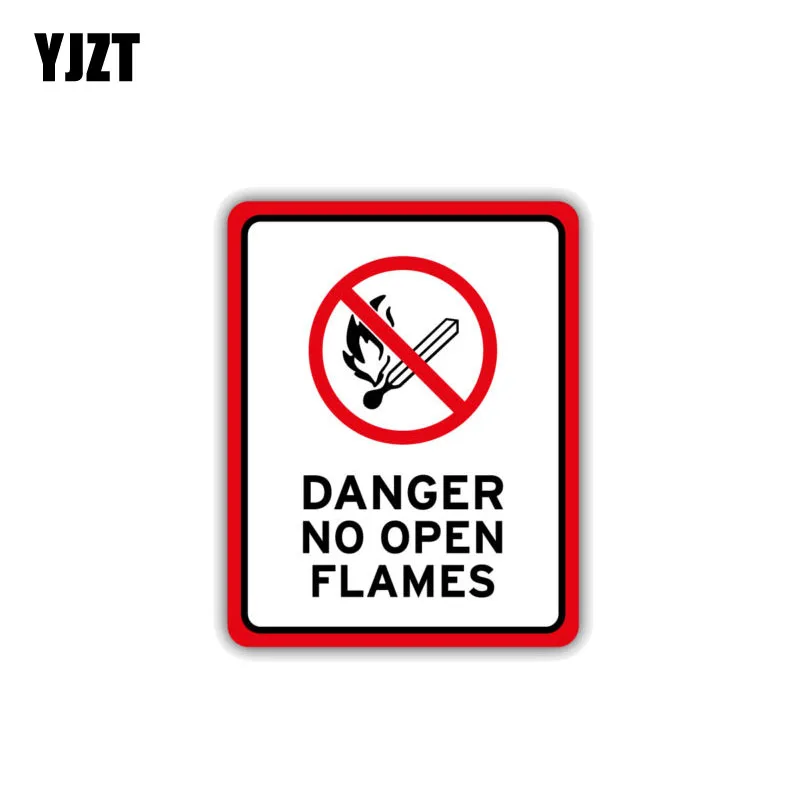 YJZT 8.7CM*11CM Warning Car Sticker PVC Accessories No Open Flames Danger Decal 12-1514
YJZT 8.7CM*11CM Warning Car Sticker PVC Accessories No Open Flames Danger Decal 12-1514