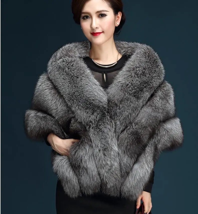 2021 new fashion women fur shawl faux fur imitation fox fur jacket bride shawl fashion in Europe and America Hot YR006
2021 new fashion women fur shawl faux fur imitation fox fur jacket bride shawl fashion in Europe and America Hot YR006