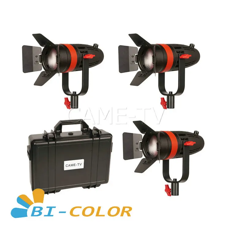 3 Pcs CAME-TV Boltzen 55w 7500 lux@1m Fresnel Focusable LED Bi-Color Kit Led Video Light
3 Pcs CAME-TV Boltzen 55w 7500 lux@1m Fresnel Focusable LED Bi-Color Kit Led Video Light