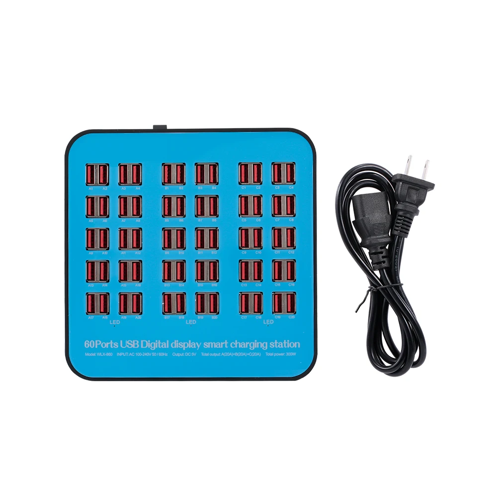 Universal Smart Charging Station with 60 Ports USB Charging Dock of Compatibility Charging Station for Family and Office Use
Universal Smart Charging Station with 60 Ports USB Charging Dock of Compatibility Charging Station for Family and Office Use