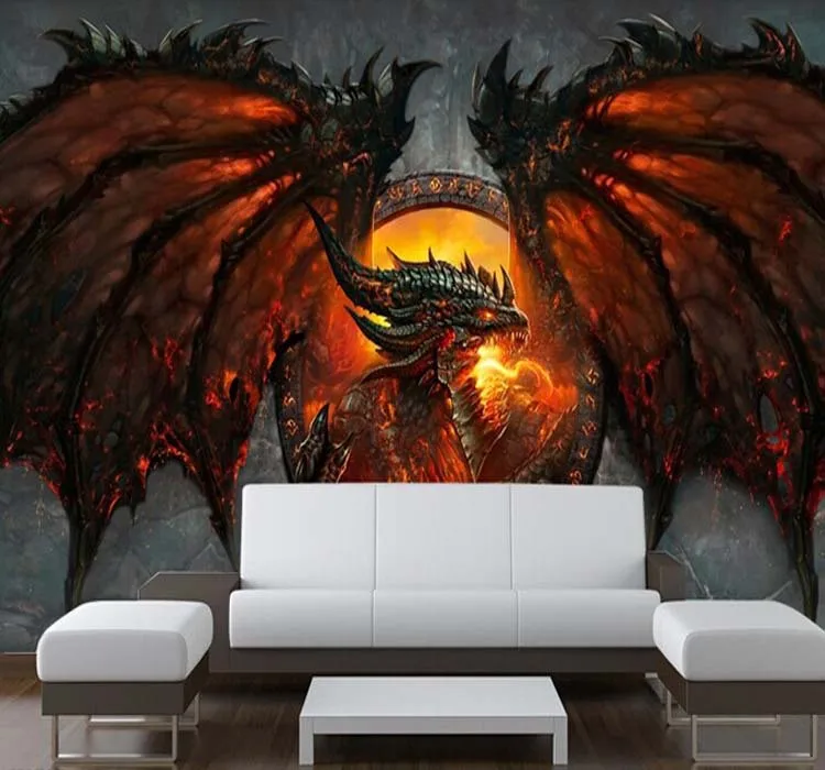 3D Fire Dragon photo wallpaper Personality Custom Large Wallpaper Unique Interior Art Decoration Bedroom Hallway Children's Room
3D Fire Dragon photo wallpaper Personality Custom Large Wallpaper Unique Interior Art Decoration Bedroom Hallway Children's Room
