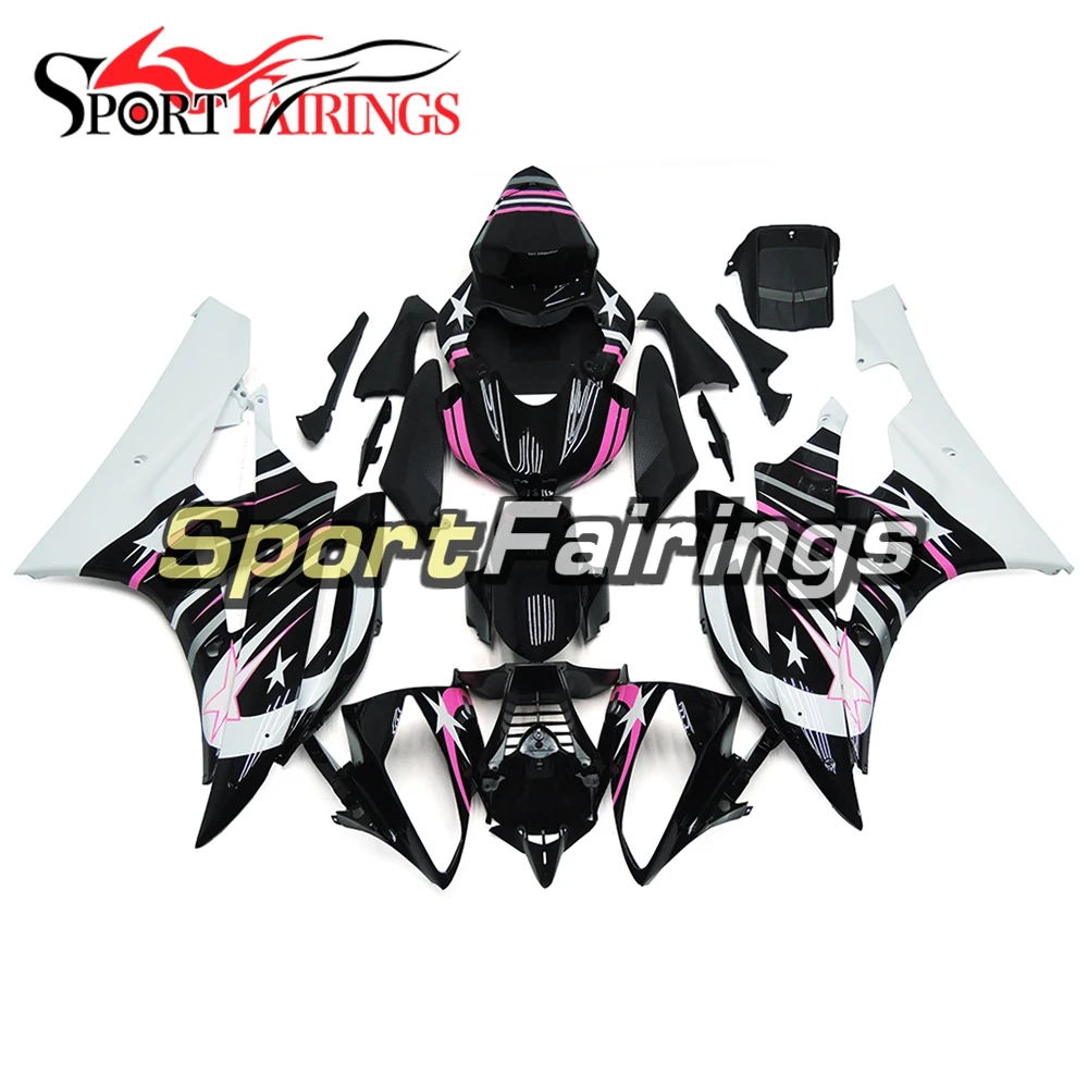 Complete White Black Stars Fairings For Yamaha 2006 2007 YZF-600 R6 ABS Injection Motorcycle YZF-600 R6 06 07 Sportbike Hulls
Complete White Black Stars Fairings For Yamaha 2006 2007 YZF-600 R6 ABS Injection Motorcycle YZF-600 R6 06 07 Sportbike Hulls