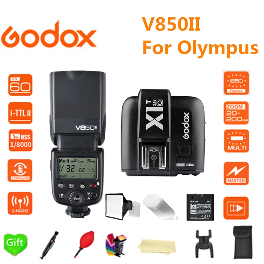 Беспроводная вспышка Godox V850II GN60 2,4G для X-System HSS + триггер для фотоаппаратов Canon Nikon Sony FUJI Olympus
Беспроводная вспышка Godox V850II GN60 2,4G для X-System HSS + триггер для фотоаппаратов Canon Nikon Sony FUJI Olympus