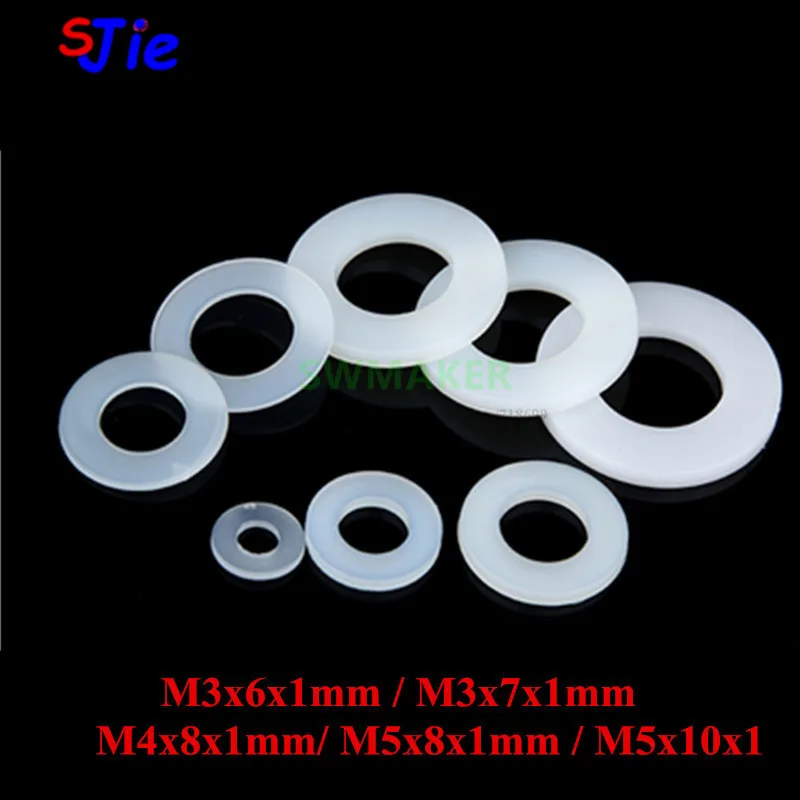 50pcs Nylon Shim Plastic washer 10x5x1mm 5x8x1mm M3 M4 M5 for OpenBuilds OX CNC mini Wheel Kit 3D printer v-wheel parts
50pcs Nylon Shim Plastic washer 10x5x1mm 5x8x1mm M3 M4 M5 for OpenBuilds OX CNC mini Wheel Kit 3D printer v-wheel parts