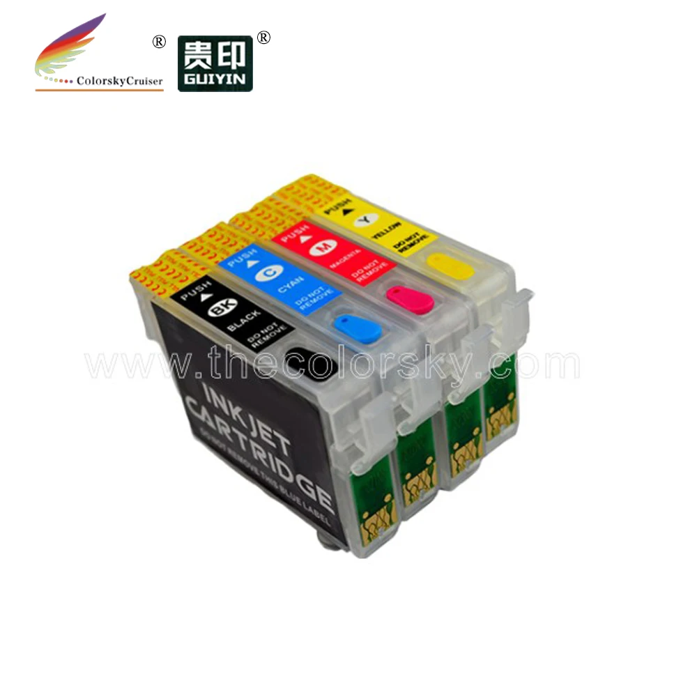 (RCE1331) refillable refill ink cartridge for Epson T1331 - T1334 T133 T 133 Stylus N11 NX420 T12 (with ARC chip) BKCMY
(RCE1331) refillable refill ink cartridge for Epson T1331 - T1334 T133 T 133 Stylus N11 NX420 T12 (with ARC chip) BKCMY