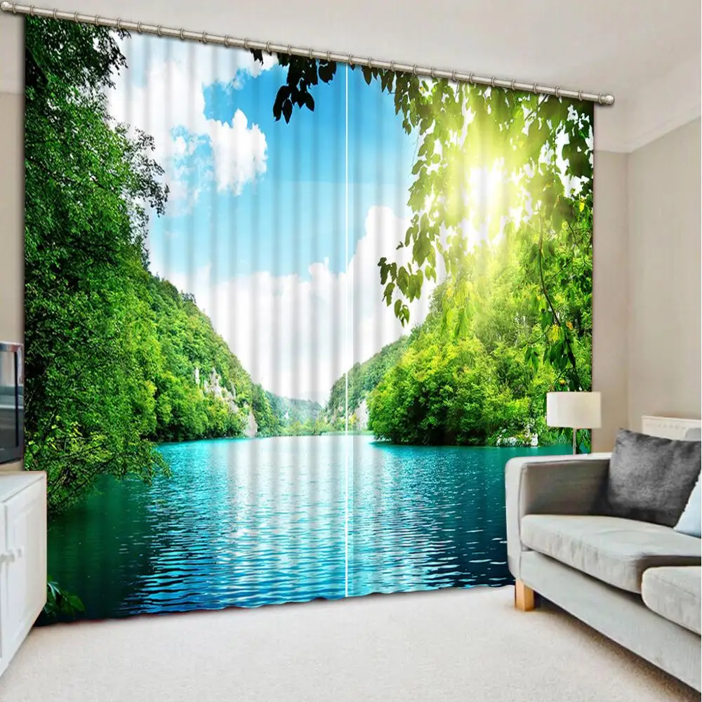 Luxury 3D Window Curtain living room landscape curtains for living room bedroom Polyester Set with Hooks
Luxury 3D Window Curtain living room landscape curtains for living room bedroom Polyester Set with Hooks