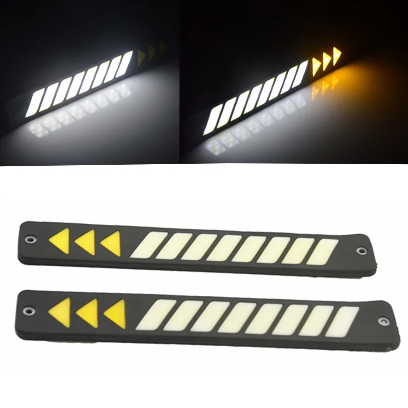 2pcs Car Head Light COB LED Daytime Running Lights DRL Fog Lights with Turn Signal Waterproof white+Amber Car Light Source
2pcs Car Head Light COB LED Daytime Running Lights DRL Fog Lights with Turn Signal Waterproof white+Amber Car Light Source
