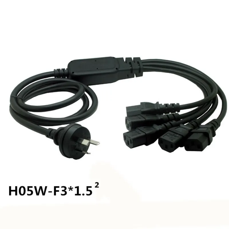 1PC 5ft/National standard 3 plugs 3 holes AU TO 5*C13 pin tail ower Cable Wires 3*1.5 square - 5ft
1PC 5ft/National standard 3 plugs 3 holes AU TO 5*C13 pin tail ower Cable Wires 3*1.5 square - 5ft