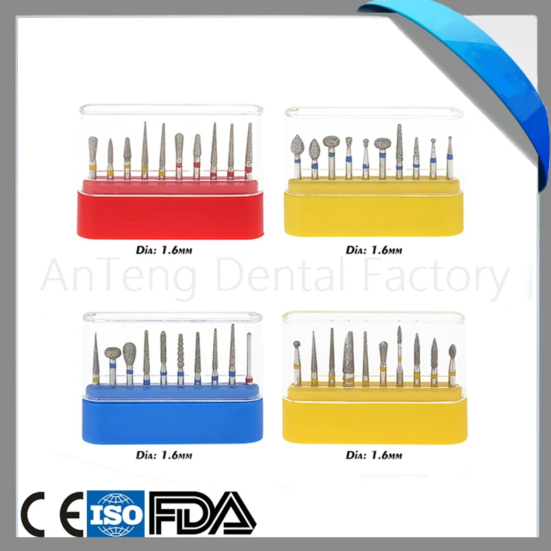 10 Pcs Dental Diamond Burs Medium Set for High Speed Handpiece Turbine Teeth Polishing Bur Dental Equipment Teeth Whitening
10 Pcs Dental Diamond Burs Medium Set for High Speed Handpiece Turbine Teeth Polishing Bur Dental Equipment Teeth Whitening