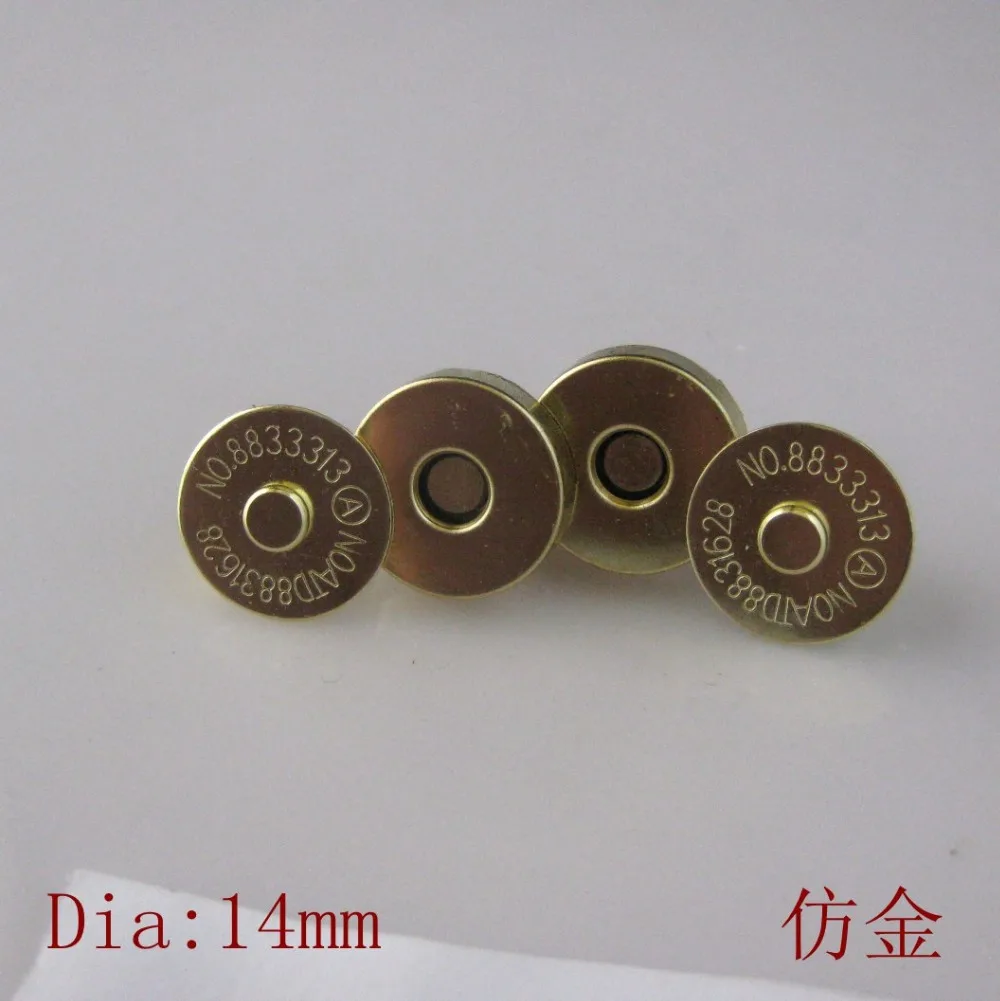 20 Sets/lot Gold Plated Magnetic Snaps button 14mm Bag Purse Clasp Metal Buttons Fastener Sewing Craft Scrapbook
20 Sets/lot Gold Plated Magnetic Snaps button 14mm Bag Purse Clasp Metal Buttons Fastener Sewing Craft Scrapbook