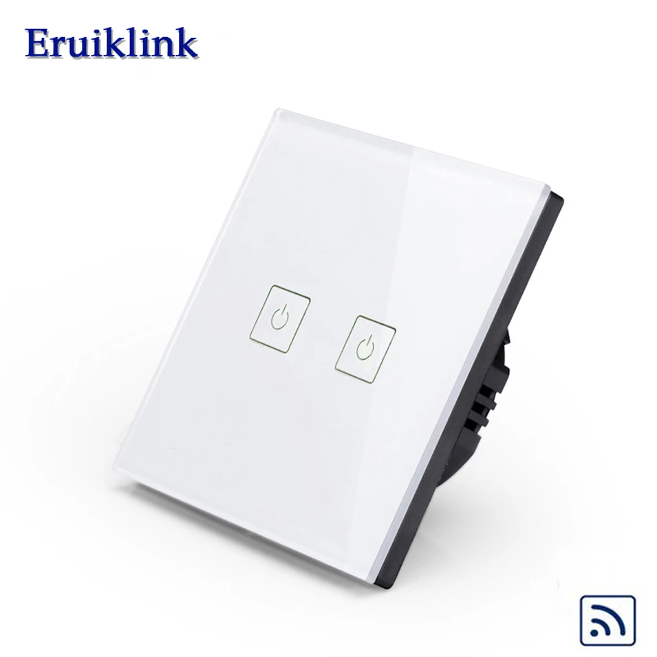 Eruiklink EU Standard Touch Remote Switch 1 Gang 2 gang 3 gang 1 Way, Wall Light Touch Switch, Crystal Glass Switch Panel, RF433
Eruiklink EU Standard Touch Remote Switch 1 Gang 2 gang 3 gang 1 Way, Wall Light Touch Switch, Crystal Glass Switch Panel, RF433