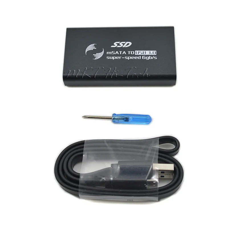 Внешний твердотельный накопитель Super Speed 6 Гбит/с mSATA на USB 3 0 чехол для 27 мм 50 корпус