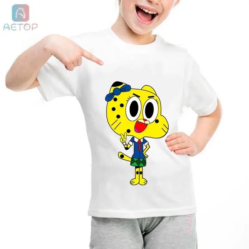 Новинка 2018 года забавная футболка с надписью The Amazing World Of Gumball 013 Kingdom милая летняя