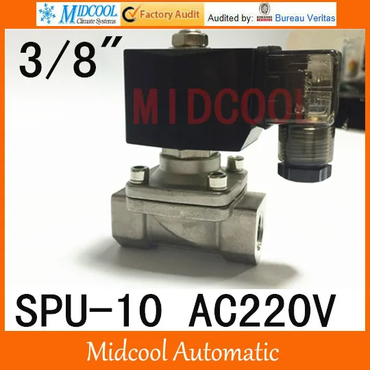 Free shipping AC220V solenoid vale SPU-10 popular type stainless steel normally colsed type 2way 2position
Free shipping AC220V solenoid vale SPU-10 popular type stainless steel normally colsed type 2way 2position