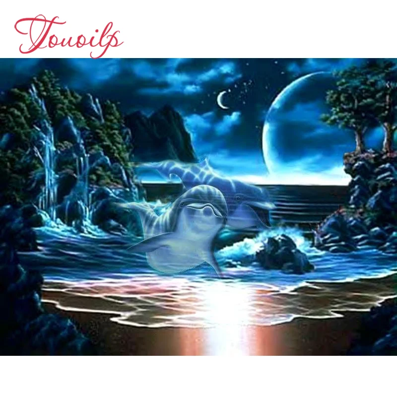 TOUOILP Full Square/Round Drill 5D DIY Diamond Painting "Animal dolphin" Diamond Embroidery Cross Stitch Mosaic Home Decor Gift
TOUOILP Full Square/Round Drill 5D DIY Diamond Painting "Animal dolphin" Diamond Embroidery Cross Stitch Mosaic Home Decor Gift