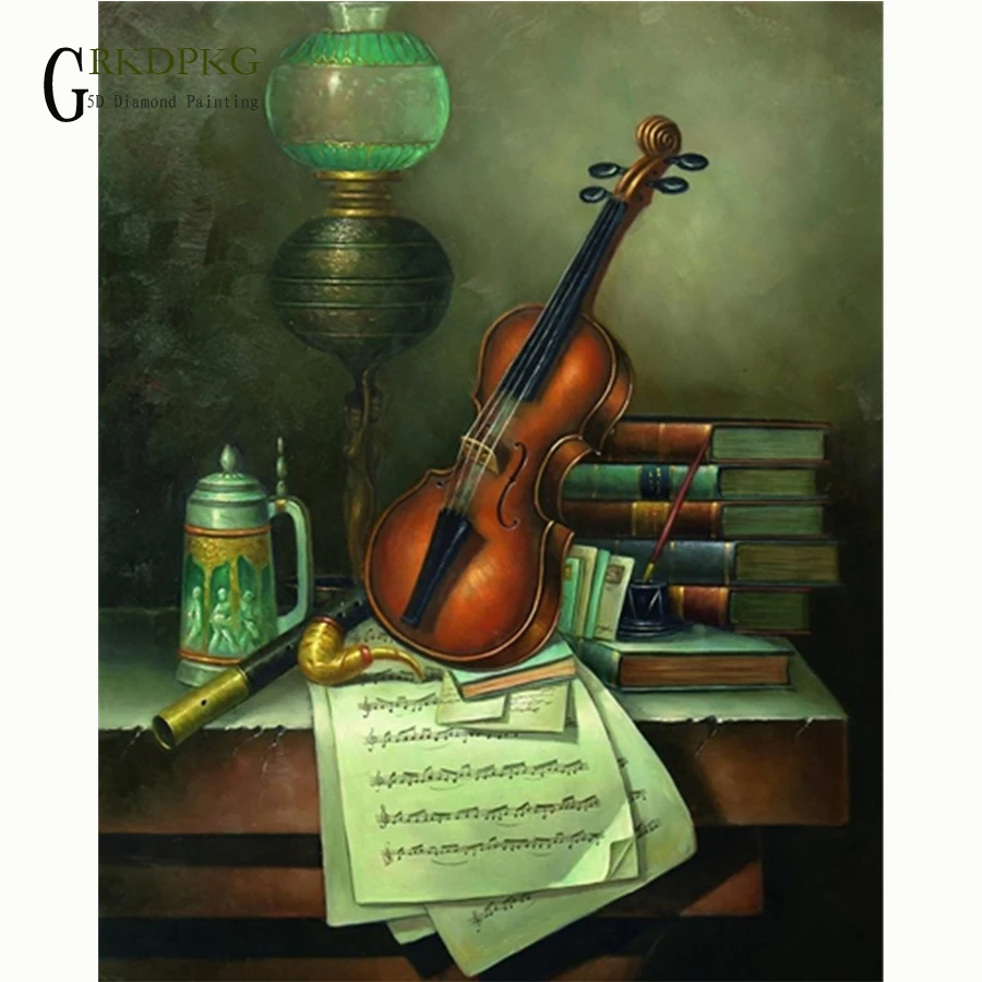 5d DIY Diamond Embroidery Violin book art Diamond Painting Cross Stitch Full Square Rhinestone Mosaic Unfinished Home Decoration
5d DIY Diamond Embroidery Violin book art Diamond Painting Cross Stitch Full Square Rhinestone Mosaic Unfinished Home Decoration