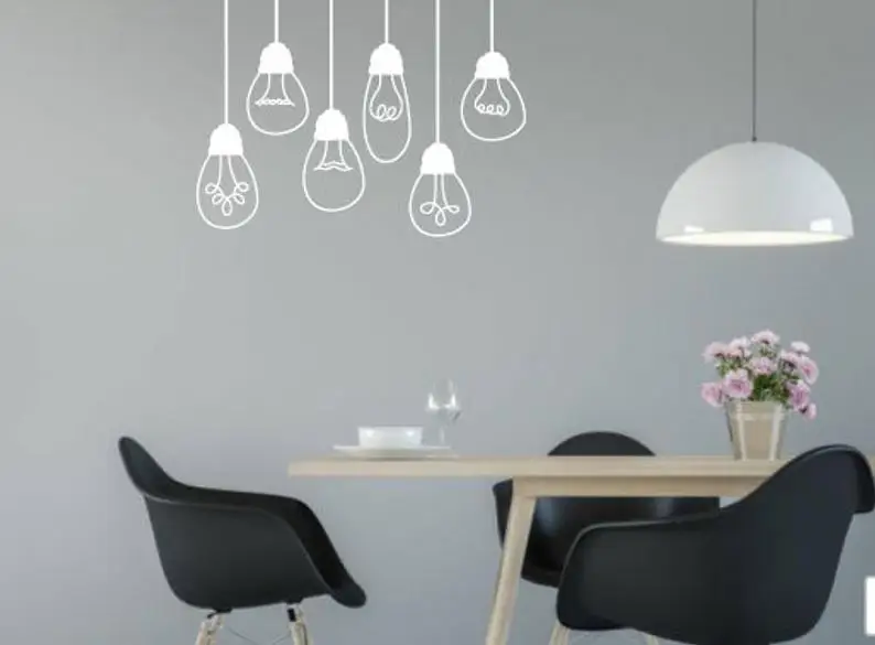 Old Fashioned Hanging Light Bulbs Vinyl Wall Decal Sticker Kitchen Living Room Dining Room Bedroom KT05
Old Fashioned Hanging Light Bulbs Vinyl Wall Decal Sticker Kitchen Living Room Dining Room Bedroom KT05