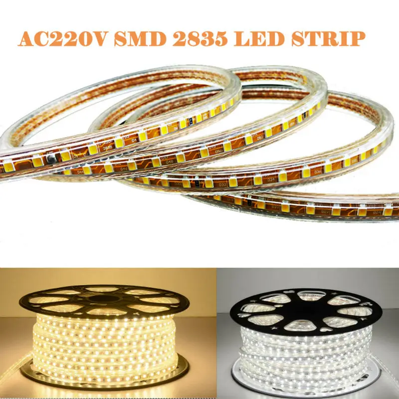 1M/2M-100M 2835 LED Strip 120leds/m with Power Cord Plug Waterproof IP67 Flexible Hi Brightness AC 220V LED Rope Line
1M/2M-100M 2835 LED Strip 120leds/m with Power Cord Plug Waterproof IP67 Flexible Hi Brightness AC 220V LED Rope Line