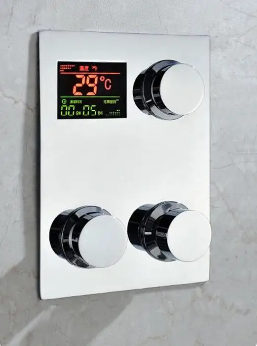 Thermostatic shower faucet, Temparature Display.Digital inwall thermostatic shower mixing valve faucet mixer tap with lcd screen
Thermostatic shower faucet, Temparature Display.Digital inwall thermostatic shower mixing valve faucet mixer tap with lcd screen