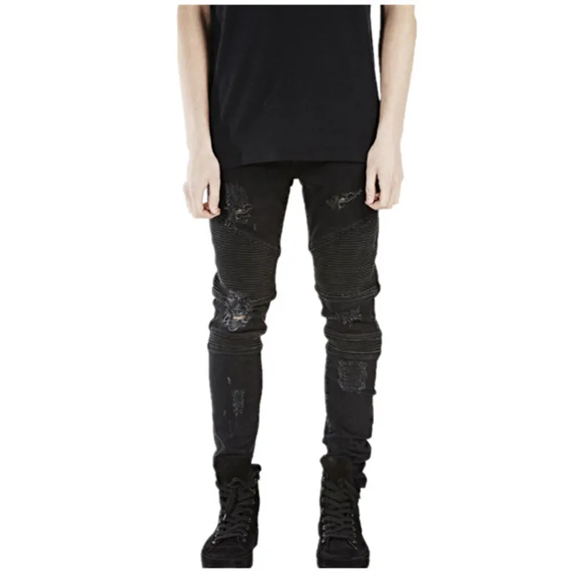 2020 new Hi-Street Mens Ripped Rider Biker Jeans Motorcycle Slim Fit Washed Black Blue Moto Denim Pants Joggers For Skinny Men
2020 new Hi-Street Mens Ripped Rider Biker Jeans Motorcycle Slim Fit Washed Black Blue Moto Denim Pants Joggers For Skinny Men