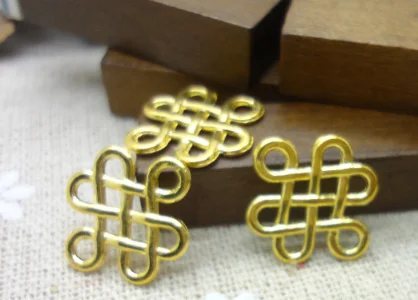 100pcs charms Chinese knot pendant 17*14mm gold DIY handmade jewelry accessories Making alloy finding
100pcs charms Chinese knot pendant 17*14mm gold DIY handmade jewelry accessories Making alloy finding