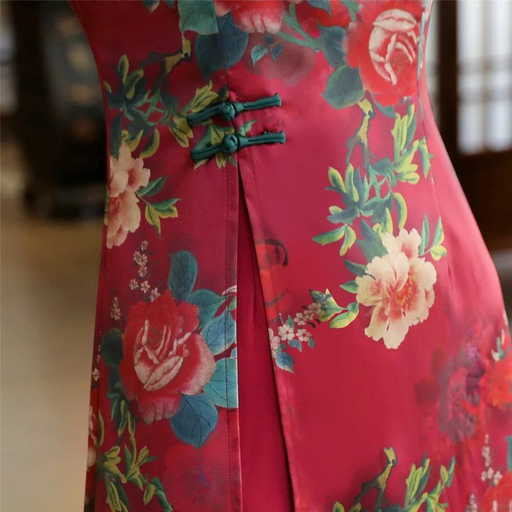 Shanghai Story Spring 3/4 Sleeve Vietnam Aodai Dress Cheongsam For Women Traditional Clothing Autumn ao dai Qipao Dress
Shanghai Story Spring 3/4 Sleeve Vietnam Aodai Dress Cheongsam For Women Traditional Clothing Autumn ao dai Qipao Dress