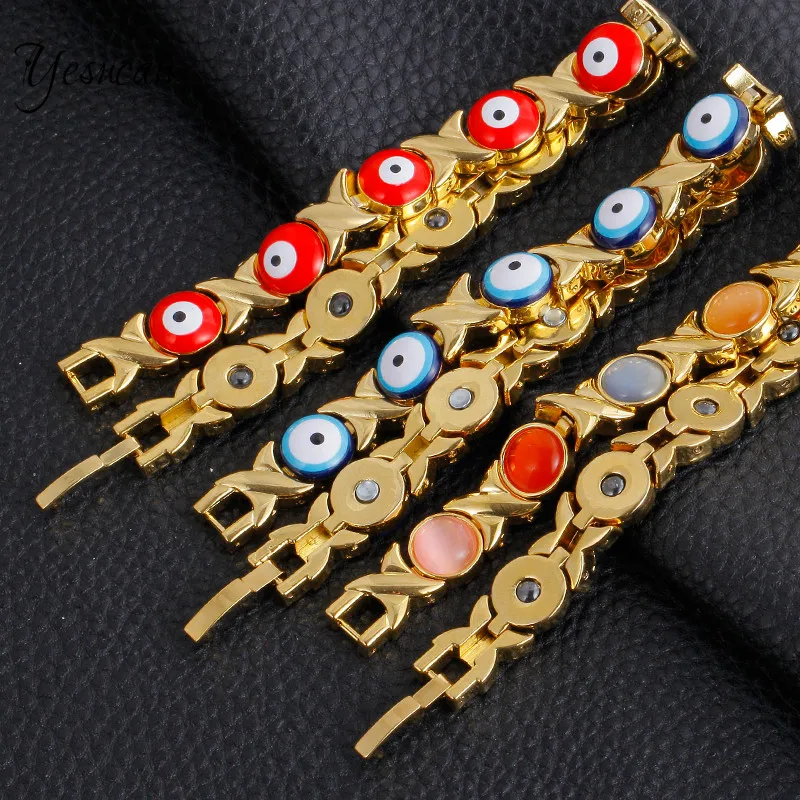 Yesucan Модные женские ювелирные изделия медные браслеты с опалом натуральные