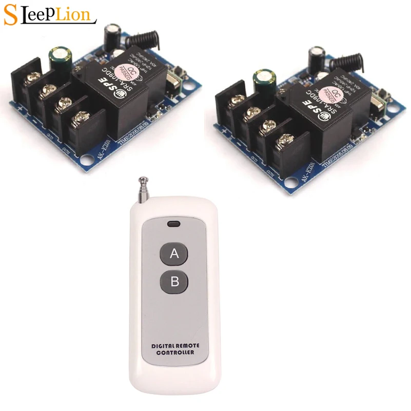 Sleeplion 12V-48V 1CH Channel Wireless Relay Remote Control Switch Receiver ON/OFF Module 12V 24V 36V 48V Relay Switch Kit
Sleeplion 12V-48V 1CH Channel Wireless Relay Remote Control Switch Receiver ON/OFF Module 12V 24V 36V 48V Relay Switch Kit