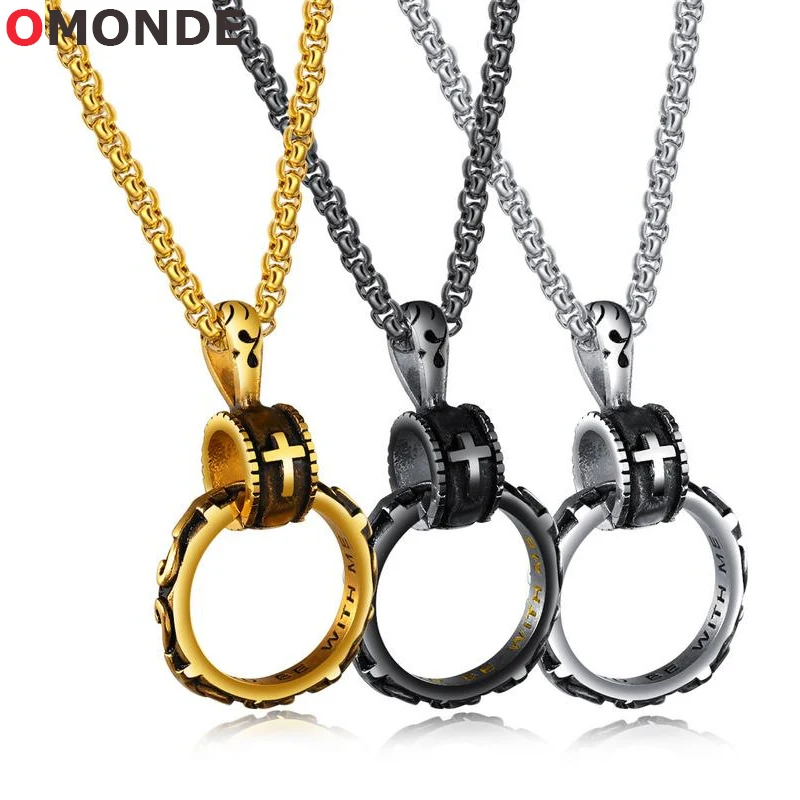 Men's Creative Round Pendant Necklace Vintage Jesus Cross Stainless Steel Box Chains for Men Biker Hiphop Rock Eternal Jewelry
Men's Creative Round Pendant Necklace Vintage Jesus Cross Stainless Steel Box Chains for Men Biker Hiphop Rock Eternal Jewelry