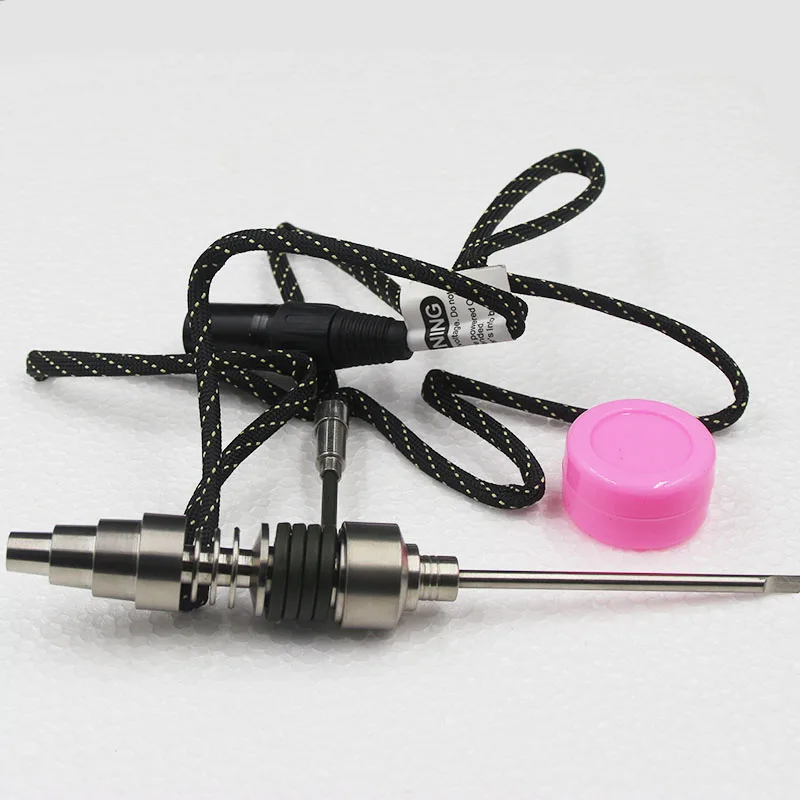2016 New Arrive Heating Coil E Nail D Nail Fit 6 in 1 Rainbow Color Titanium Nail Carb Cap Dabber Silicone box Christmas gift
2016 New Arrive Heating Coil E Nail D Nail Fit 6 in 1 Rainbow Color Titanium Nail Carb Cap Dabber Silicone box Christmas gift