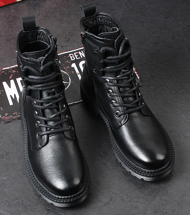 winter men new fashion warm leather boots male high top youth ankle boots men round toes winter lace up martin boots
winter men new fashion warm leather boots male high top youth ankle boots men round toes winter lace up martin boots