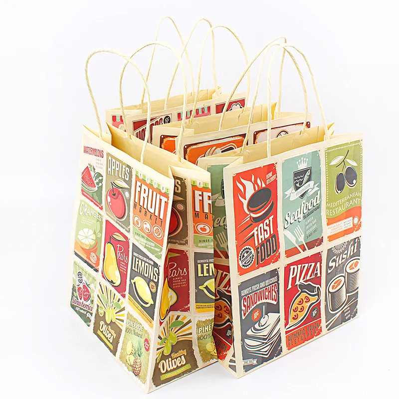 12pcs Creative kraft paper square bottom gift food clothing packaging bags retro large paper package pocket with handle
12pcs Creative kraft paper square bottom gift food clothing packaging bags retro large paper package pocket with handle