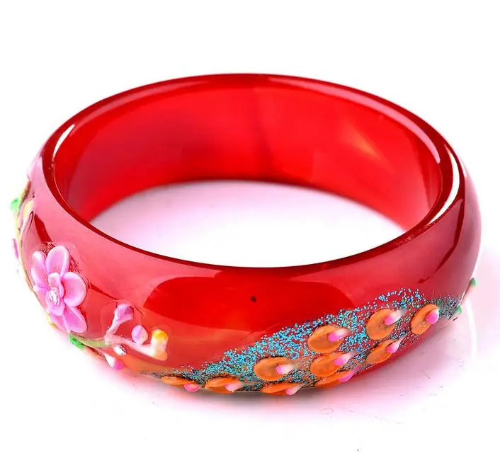 Fine Jewelry Fine Natural Bracelet Manual Painted Red Agate Bangle Hand Catenary Elegant Fashion Free Shipping
Fine Jewelry Fine Natural Bracelet Manual Painted Red Agate Bangle Hand Catenary Elegant Fashion Free Shipping