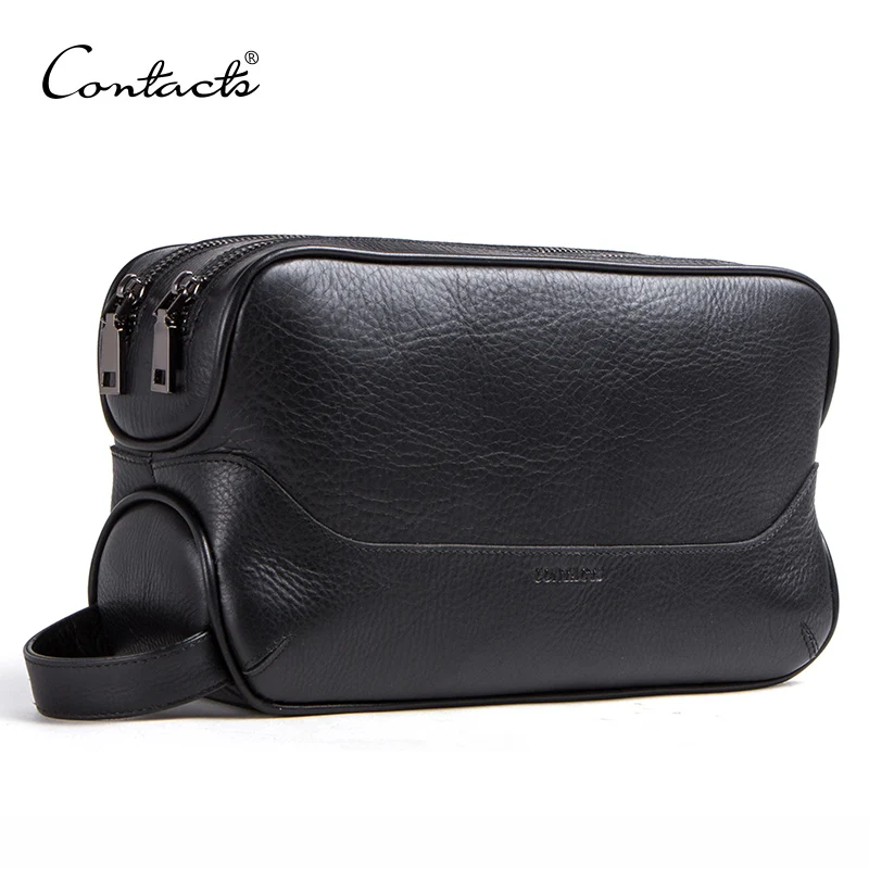 CONTACT'S 100% genuine leather cosmetic bag for men toiletry bag male vintage wash bags make up sotrage bags travel organizer
CONTACT'S 100% genuine leather cosmetic bag for men toiletry bag male vintage wash bags make up sotrage bags travel organizer
