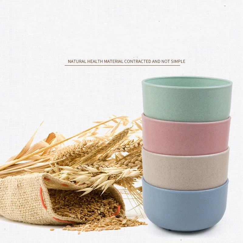 New Plastic Bowl Environmentally Friendly Straw Tableware Kitchen Tableware Gift Set Safe Non-toxic Material 11.5*6.5CM 4 Set
New Plastic Bowl Environmentally Friendly Straw Tableware Kitchen Tableware Gift Set Safe Non-toxic Material 11.5*6.5CM 4 Set