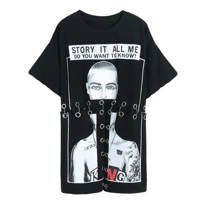 2020 New Women's clothing Fashion personalities Women's loose T-shirt summer Korean version nightclub DJ costume
2020 New Women's clothing Fashion personalities Women's loose T-shirt summer Korean version nightclub DJ costume