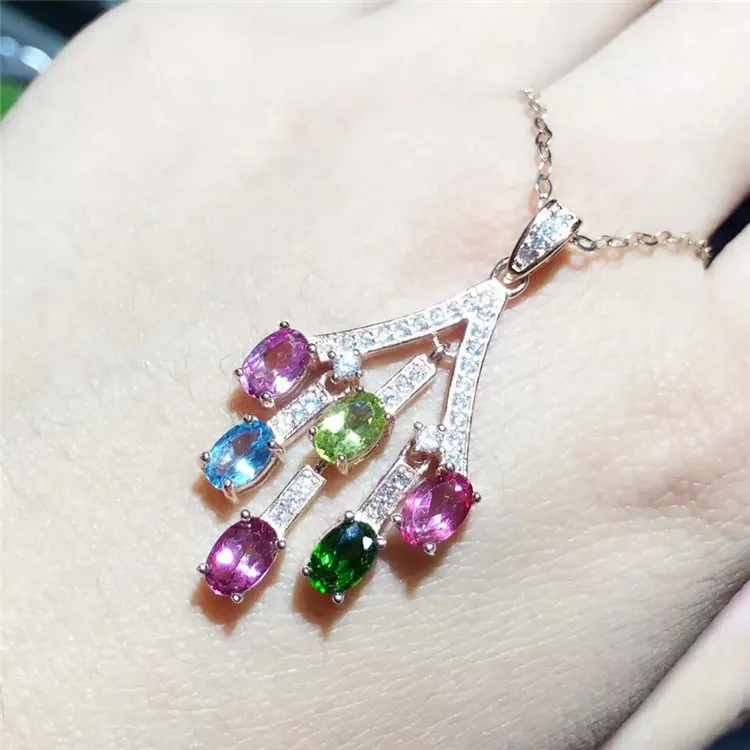 KJJEAXCMY boutique jewelry, 925 sterling silver, natural tourmaline, ladies pendants, ornaments, jewelry
KJJEAXCMY boutique jewelry, 925 sterling silver, natural tourmaline, ladies pendants, ornaments, jewelry