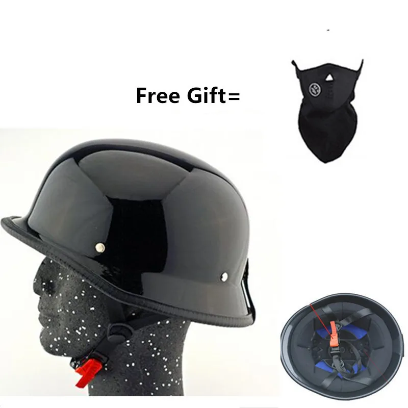 Unisex Retro half Motorcycle Helmets Matte Black German Half Face Helmet Chopper Cruiser Biker M/L/XL casque moto
Unisex Retro half Motorcycle Helmets Matte Black German Half Face Helmet Chopper Cruiser Biker M/L/XL casque moto